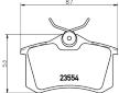 Sada brzdových destiček, kotoučová brzda HELLA 8DB 355 018-111