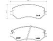 Sada brzdových destiček, kotoučová brzda HELLA 8DB 355 010-051