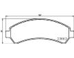Sada brzdových destiček, kotoučová brzda HELLA 8DB 355 011-911