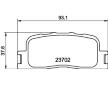 Sada brzdových destiček, kotoučová brzda HELLA 8DB 355 011-001