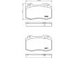 Sada brzdových destiček, kotoučová brzda HELLA 8DB 355 010-101