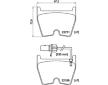 Sada brzdových destiček, kotoučová brzda HELLA 8DB 355 023-081