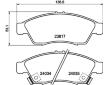 Sada brzdových destiček, kotoučová brzda HELLA 8DB 355 011-081
