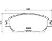 Sada brzdových destiček, kotoučová brzda HELLA 8DB 355 014-441