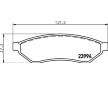 Sada brzdových destiček, kotoučová brzda HELLA 8DB 355 011-671