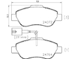 Sada brzdových destiček, kotoučová brzda HELLA 8DB 355 014-471