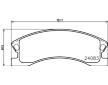Sada brzdových destiček, kotoučová brzda HELLA 8DB 355 011-541