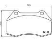Sada brzdových destiček, kotoučová brzda HELLA 8DB 355 012-151