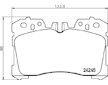 Sada brzdových destiček, kotoučová brzda HELLA 8DB 355 006-661