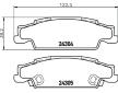 Sada brzdových destiček, kotoučová brzda HELLA 8DB 355 006-801
