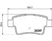 Sada brzdových destiček, kotoučová brzda HELLA 8DB 355 012-391