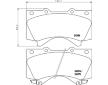Sada brzdových destiček, kotoučová brzda HELLA 8DB 355 013-151