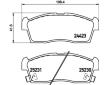 Sada brzdových destiček, kotoučová brzda HELLA 8DB 355 016-111