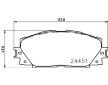 Sada brzdových destiček, kotoučová brzda HELLA 8DB 355 016-191