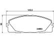 Sada brzdových destiček, kotoučová brzda HELLA 8DB 355 015-831