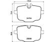 Sada brzdových destiček, kotoučová brzda HELLA 8DB 355 024-921