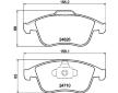 Sada brzdových destiček, kotoučová brzda HELLA 8DB 355 014-591