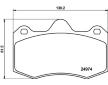Sada brzdových destiček, kotoučová brzda HELLA 8DB 355 015-111