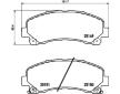 Sada brzdových destiček, kotoučová brzda HELLA 8DB 355 020-171