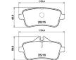 Sada brzdových destiček, kotoučová brzda HELLA 8DB 355 019-841