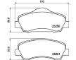 Sada brzdových platničiek kotúčovej brzdy HELLA 8DB 355 020-771