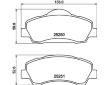 Sada brzdových destiček, kotoučová brzda HELLA 8DB 355 040-561