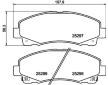 Sada brzdových platničiek kotúčovej brzdy HELLA 8DB 355 019-601