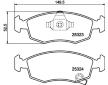 Sada brzdových destiček, kotoučová brzda HELLA 8DB 355 016-231