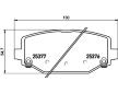 Sada brzdových destiček, kotoučová brzda HELLA 8DB 355 020-311