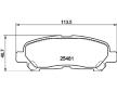 Sada brzdových destiček, kotoučová brzda HELLA 8DB 355 020-131