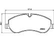 Sada brzdových destiček, kotoučová brzda HELLA 8DB 355 020-691