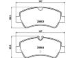 Sada brzdových destiček, kotoučová brzda HELLA 8DB 355 020-721