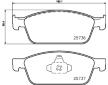 Sada brzdových destiček, kotoučová brzda HELLA 8DB 355 020-831