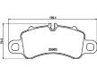 Sada brzdových destiček, kotoučová brzda HELLA 8DB 355 040-771