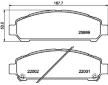 Sada brzdových destiček, kotoučová brzda HELLA 8DB 355 021-821