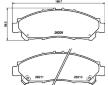 Sada brzdových destiček, kotoučová brzda HELLA 8DB 355 040-431