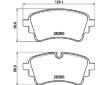 Sada brzdových destiček, kotoučová brzda HELLA 8DB 355 040-961