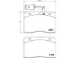 Sada brzdových destiček, kotoučová brzda HELLA 8DB 355 005-481