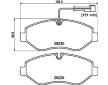 Sada brzdových destiček, kotoučová brzda HELLA 8DB 355 005-611