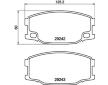 Sada brzdových destiček, kotoučová brzda HELLA 8DB 355 005-571