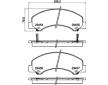 Sada brzdových destiček, kotoučová brzda HELLA 8DB 355 025-801
