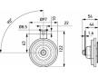 houkačka HELLA 3AL 002 952-811 DAF, MERCEDES, SCANIA, VOLVO