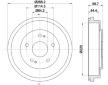 Brzdový buben HELLA 8DT 355 300-291