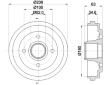 Brzdový buben HELLA 8DT 355 300-381