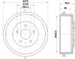 Brzdový buben HELLA 8DT 355 300-431