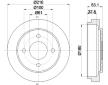 Brzdový buben HELLA 8DT 355 300-441