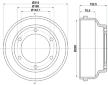 Brzdový buben HELLA 8DT 355 300-471