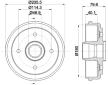 Brzdový buben HELLA 8DT 355 300-561