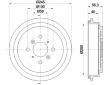 Brzdový buben HELLA 8DT 355 300-571