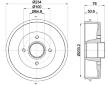 Brzdový buben HELLA 8DT 355 300-641